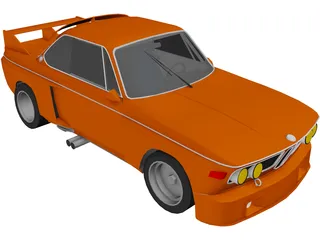 BMW E9 CSL Schnitzer 3D Model preview