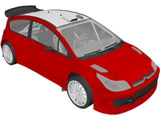 Citroen C4 WRC 3D Model preview