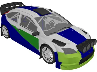 Ford Focus WRC (2006) 3D Model preview