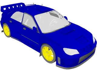 Subaru Impreza WRC (2006) 3D Model preview