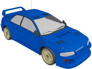 Subaru Impreza WRC (1997) 3D Model preview
