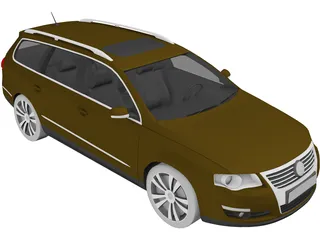 Volkswagen Passat Variant (2006) 3D Model preview