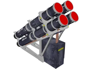 Agm141 Harpoon 3D Model preview
