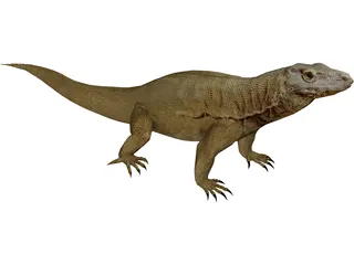 Komodo Dragon 3D Model preview