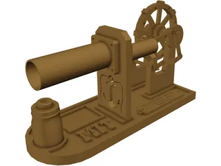 Stirling Engine 3D Model preview