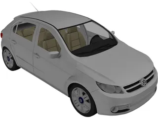 Volkswagen Gol G5 (2009) 3D Model preview