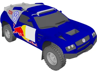 VW Touareg 3D Model preview