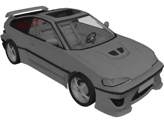Honda CRX 3D Model preview