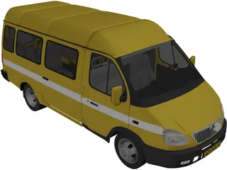 Gaz 3302 Gazel 3D Model preview