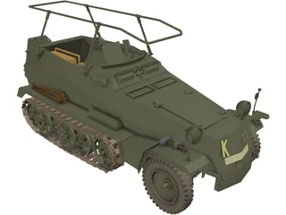 Sdkfz 250 3D Model preview