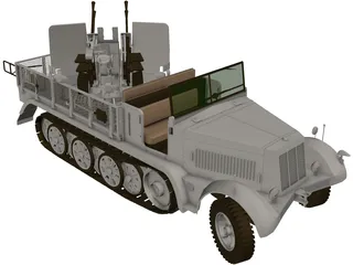 Sdkfz 7 3D Model preview
