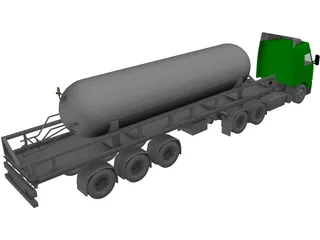 Volvo Carbon Dioxide Truck 3D Model preview