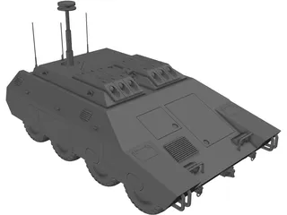 ARV Woodland Tank 3D Model preview