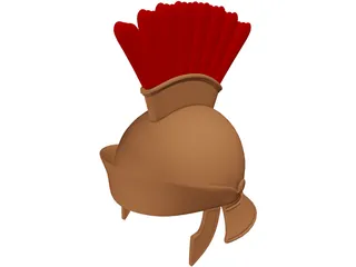 Greek Ancient Helmet 3D Model preview