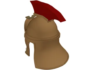 Rome Ancient Helmet 3D Model preview