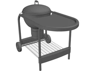 Deep Fryer BBQ Grill 3D Model preview