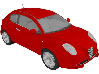 Alfa Romeo Mito 3D Model preview