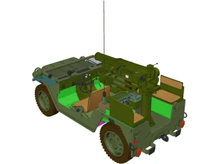 M151 A2 [+Tow Missile Launcher] 3D Model preview