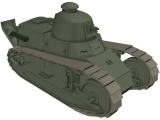 FT-17A 3D Model preview