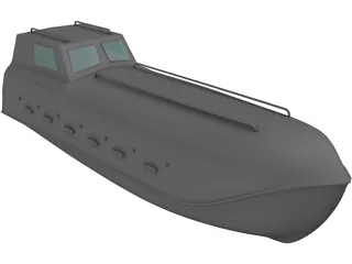 Freefall boat 3D Model preview