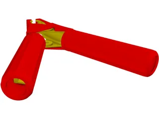 Croc Clip 1000A 3D Model preview