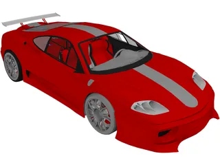 Ferrari 360 Modena [Tuned] 3D Model preview