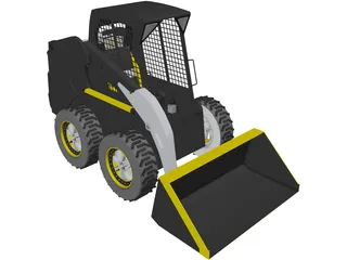 Skid Steer 3D Model preview