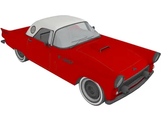 Ford Thunderbird (1955) 3D Model preview