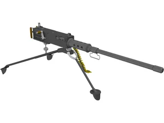 Browning 50 caliber 3D Model preview