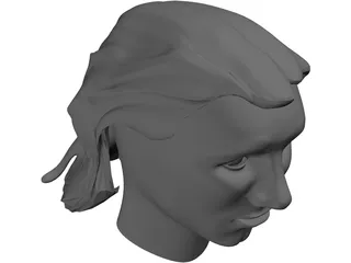 Head Messi 3D Model preview