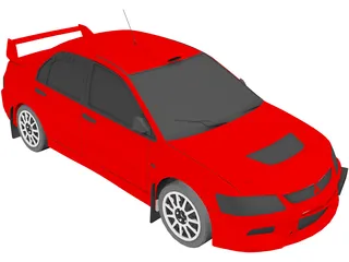 Mitsubishi Lancer Evolution IX 3D Model preview