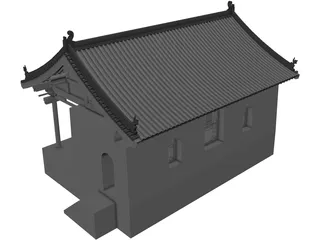 Chinese Ancient Stage 3D Model preview