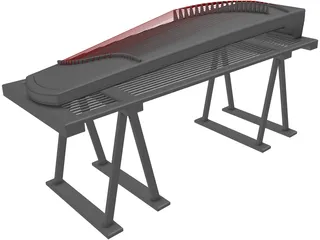 Dulcimer 3D Model preview