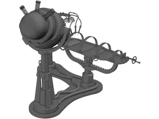 Mad Scientific Medical Device 3D Model preview