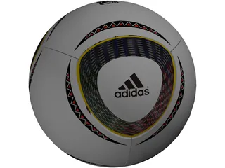 Soccer Ball Adidas Jabulani Official FIFA World Cup 2010 3D Model preview