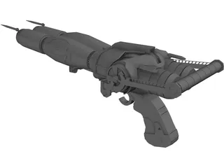 Caster Gun 3D Model preview