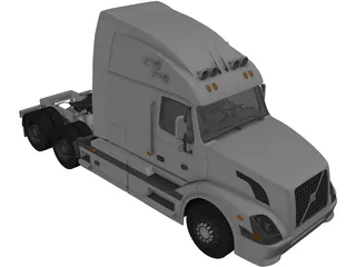 Volvo VNL-670 (2008) 3D Model preview