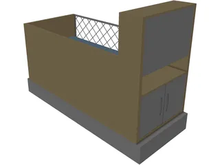 Baby Bed 3D Model preview