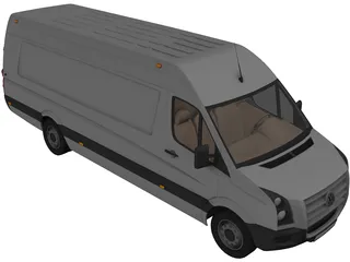 Volkswagen Crafter 3D Model preview