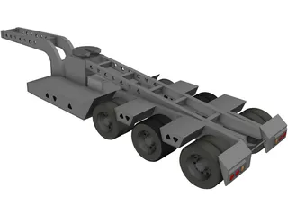 Trailer 5 Axle 3D Model preview