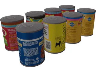Dog Food 3D Model preview