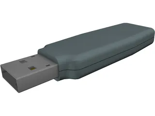 Z-Drive USB Thumbdrive 3D Model preview