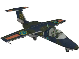 SAAB 105 SK60 3D Model preview