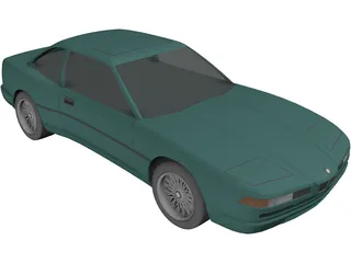 BMW 850i 3D Model preview