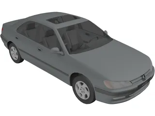 Peugeot 406 3D Model preview
