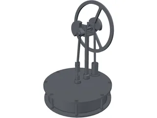 Stirling Engine 3D Model preview