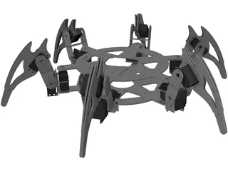CH3-R 6 Leged Robot 3D Model preview