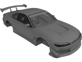 Nissan S15 Silvia Body 3D Model preview