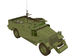 M3 Scout 3D Model preview