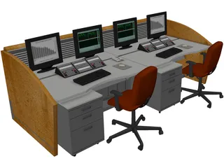 NOC Workstation 3D Model preview